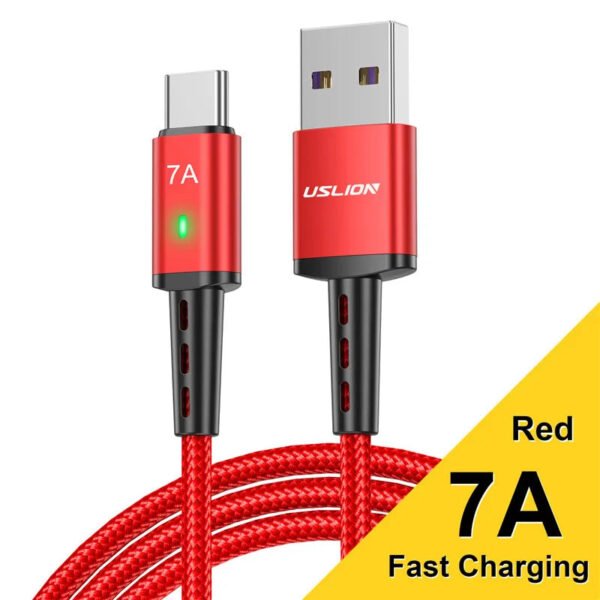7A USB C Type Cable Wire For Fast Phone Charging
