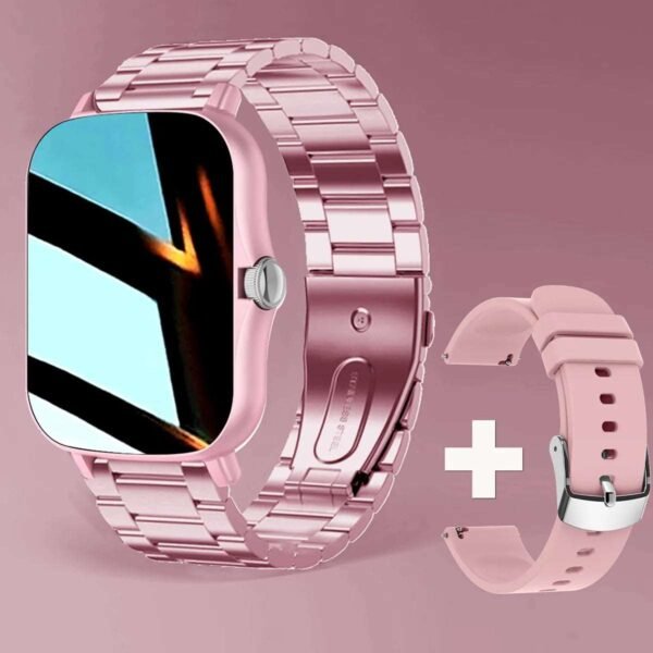 Square Dial Fitness Tracker Watch - Heart Rate, Blood Pressure, Multi Sports Modes