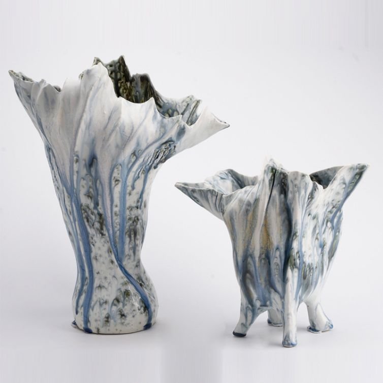 Handmade Ceramic Vase Home Showroom Desktop Ceramic Flower Arrangement Decora…