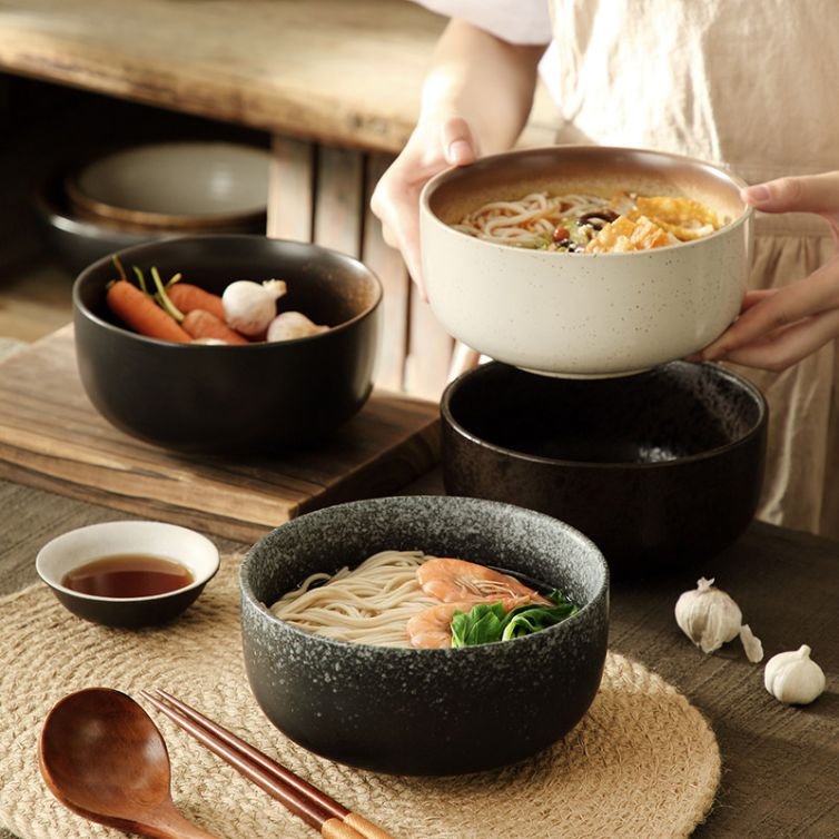Large Ramen High-temperature Resistant Ceramic Bowl