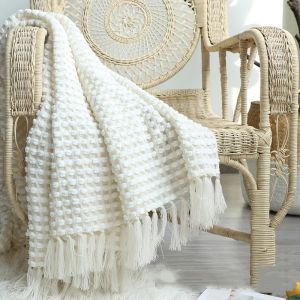 Chenille Knitted Blanket Casual Sofa Throw Blanket
