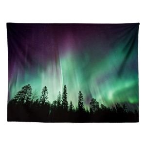 Aurora Forest Tapestry