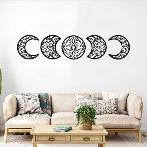 Crescent Moon Wall Art (Set of 5)